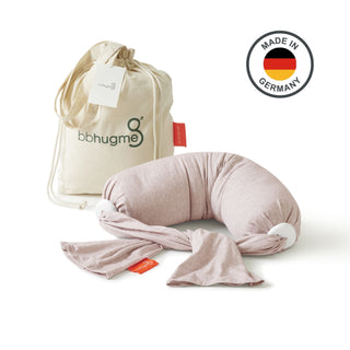 bbhugme Nursing Pillow Pink Melange Made in Germany